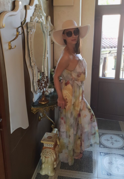Swim dress in green