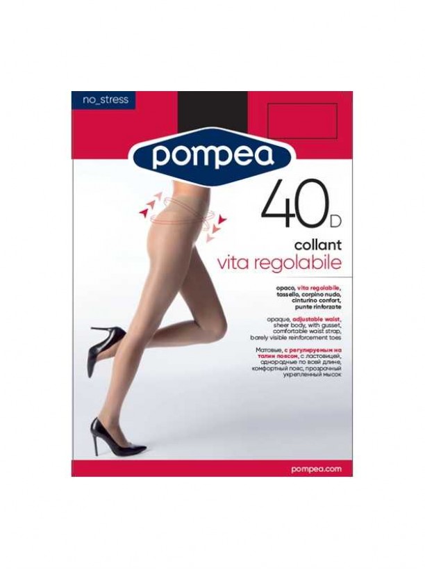 Black collant vita 40d