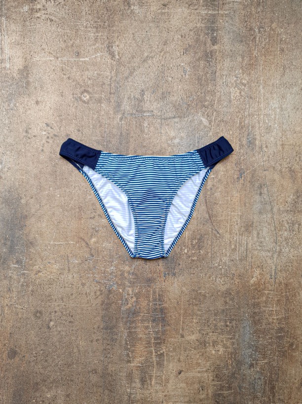 swim bikini blue stripe