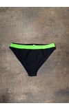monokini swimbikini black with elekctrick belt