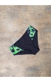 swim bikini black with green