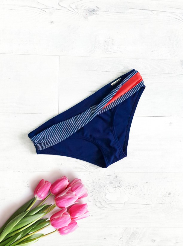 swim bikini blue with choral