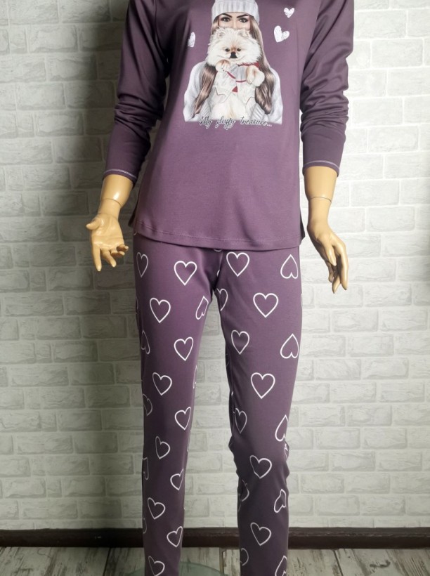 woman winter pijama Love