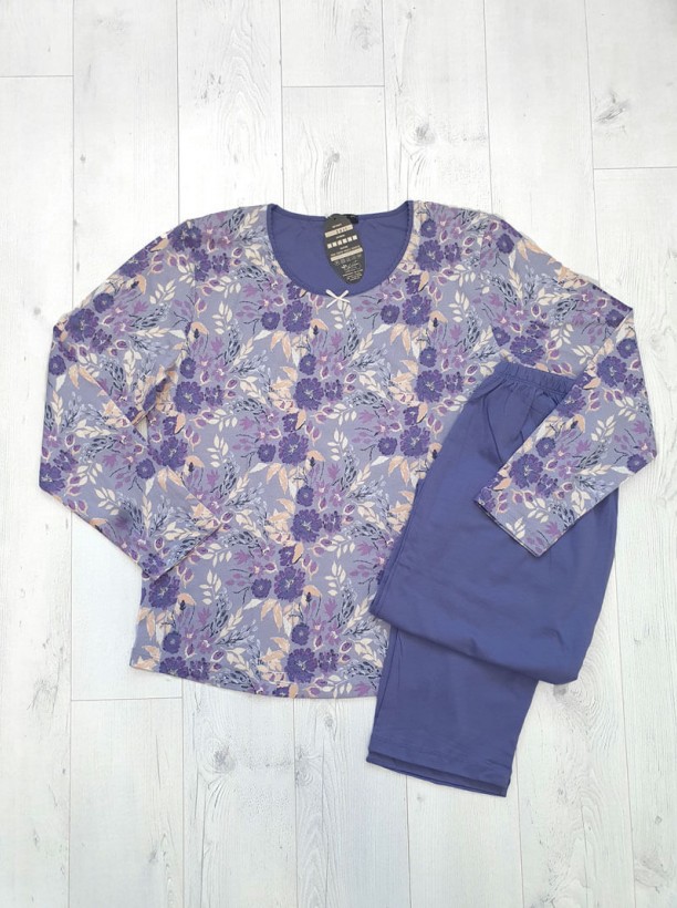 Тънка дамска пижама Иватекс в лилаво