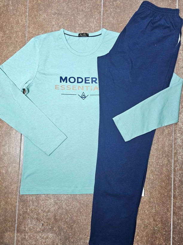 Мъжка тънка зимна пижама Modern