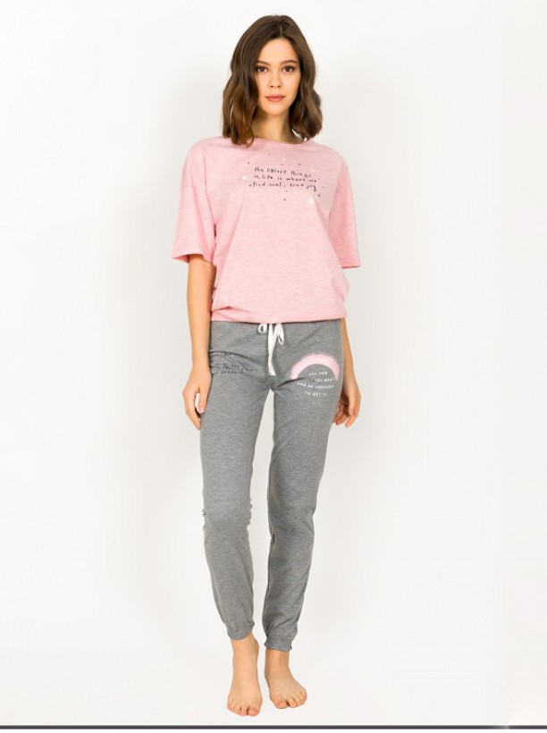 ДАМСКА ПИЖАМА VIENETTA DREAM PINK