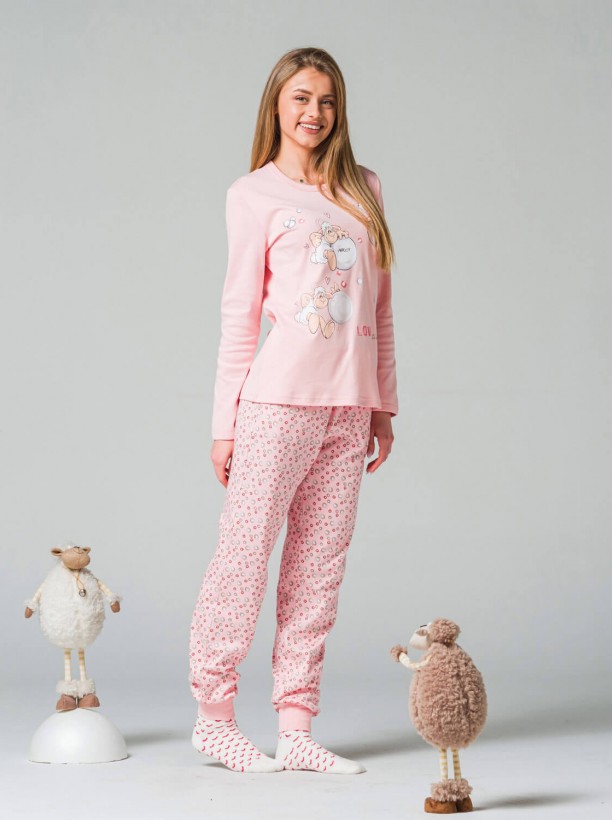 WInter pijama affect pink Love