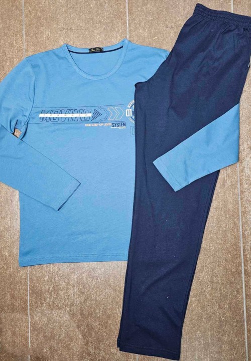 МЪЖКА ПИЖАМА ИВАТЕКС В СИНЬО MOVING