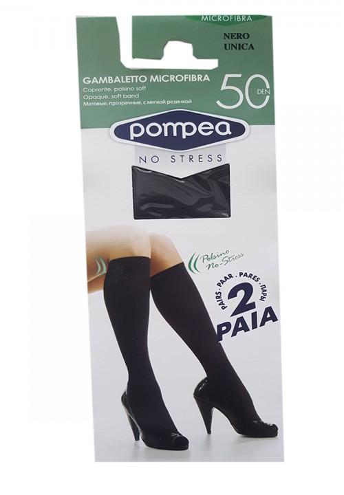 МИКРОФИБЪРНИ ЧОРАПИ POMPEA 3/4  В ЧЕРНО