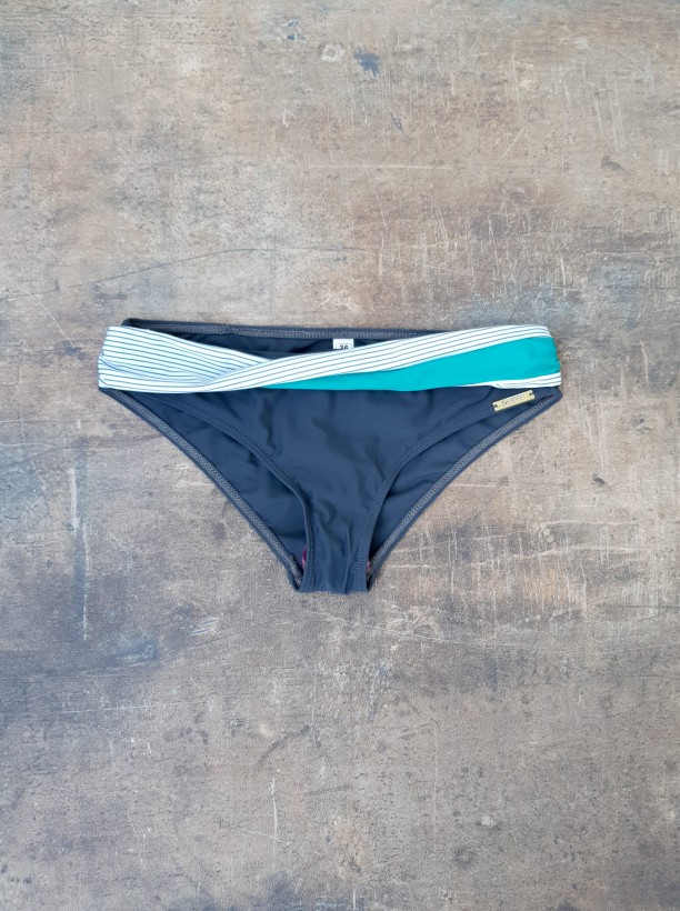 swim wear monokini grey with whte belt