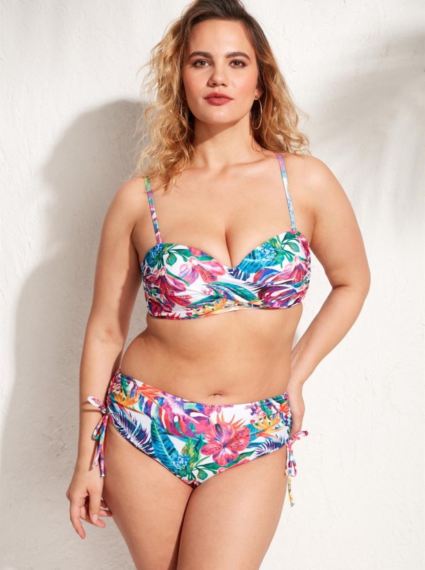 Swim two pices white tropik