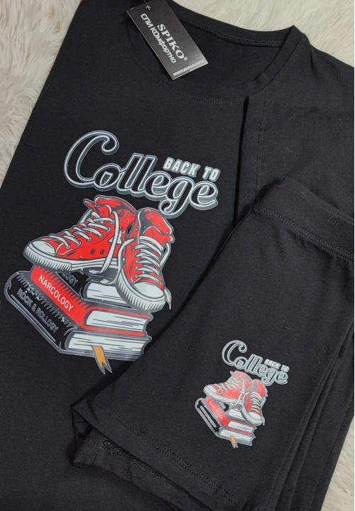 Man set t-shirt with boxer in grey