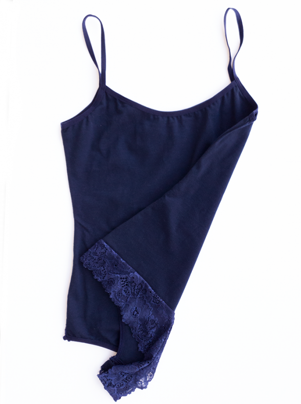 body coton with thin strip