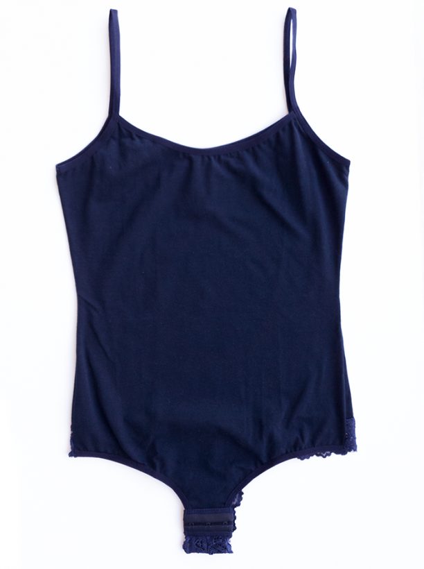body coton with thin strip