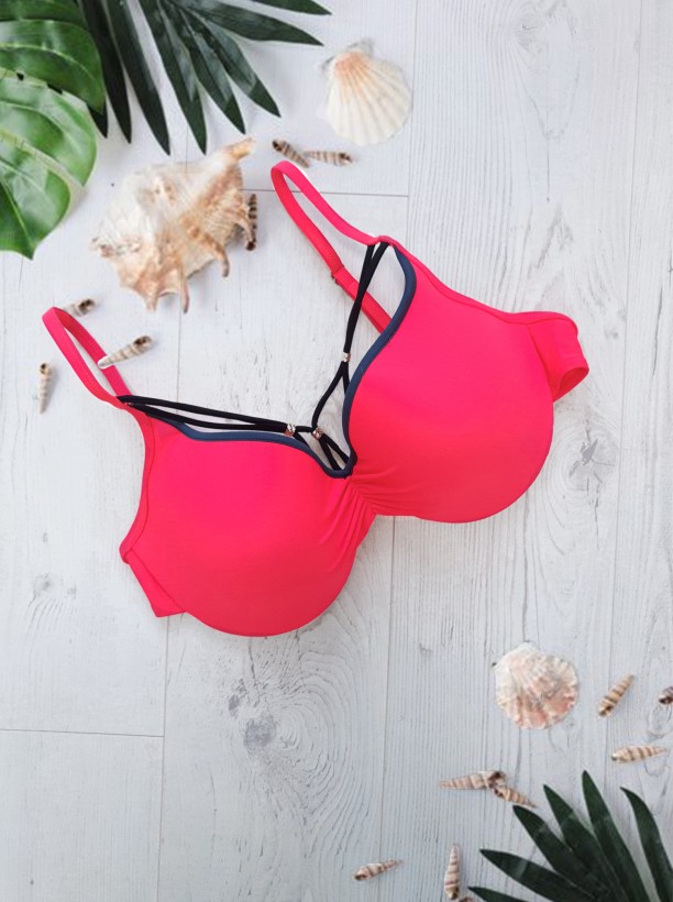 swimwear bra in choral