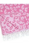 swim towel pink leo